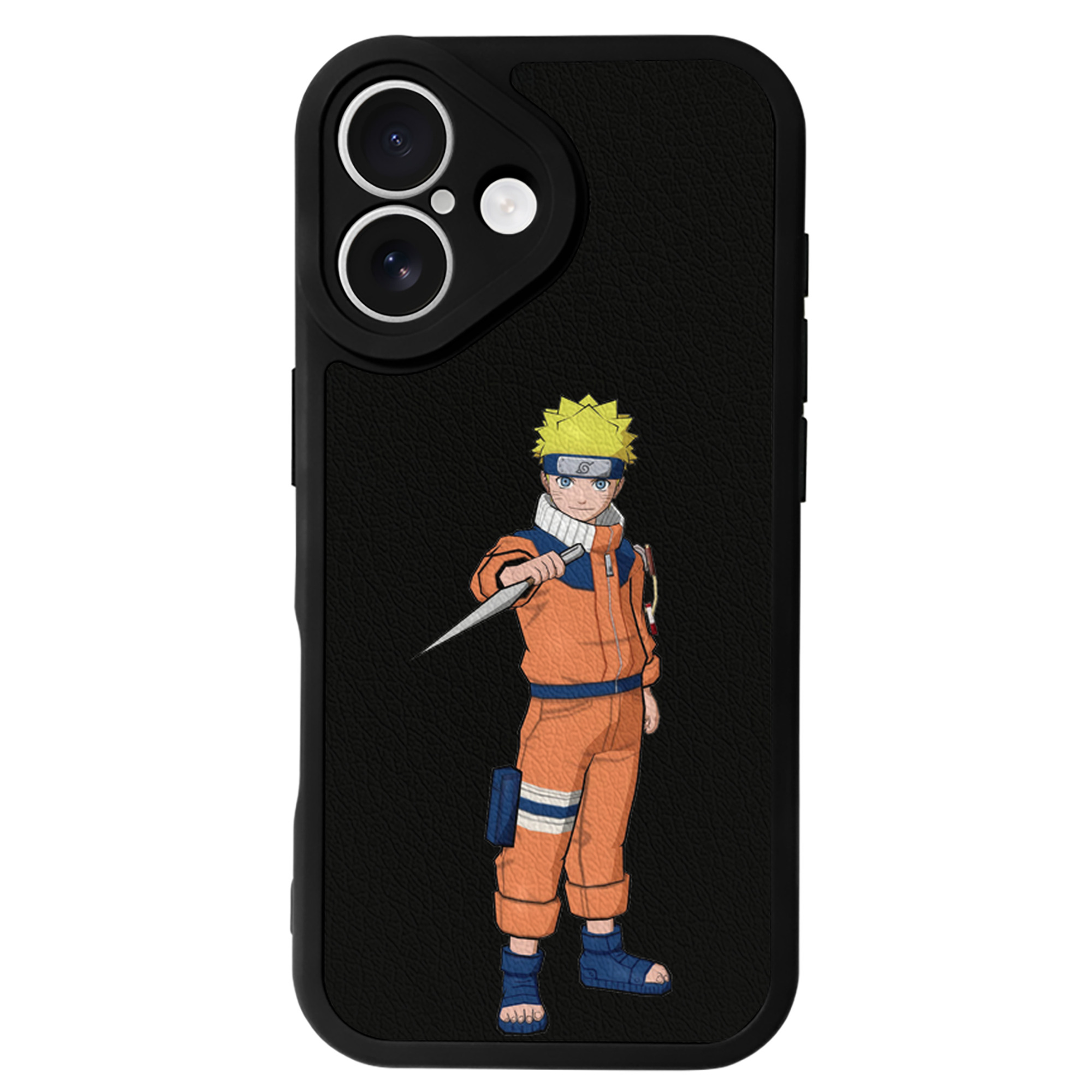 （画像用） NARUTO -ナルト- うずまき ナルト Uzumaki Naruto 【iPhone 16シリーズ対応】シリコンスマホケース（レザー調） 材質：シリコン